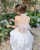 Vestido elegante de fiesta blanco para regreso a casa Y2371